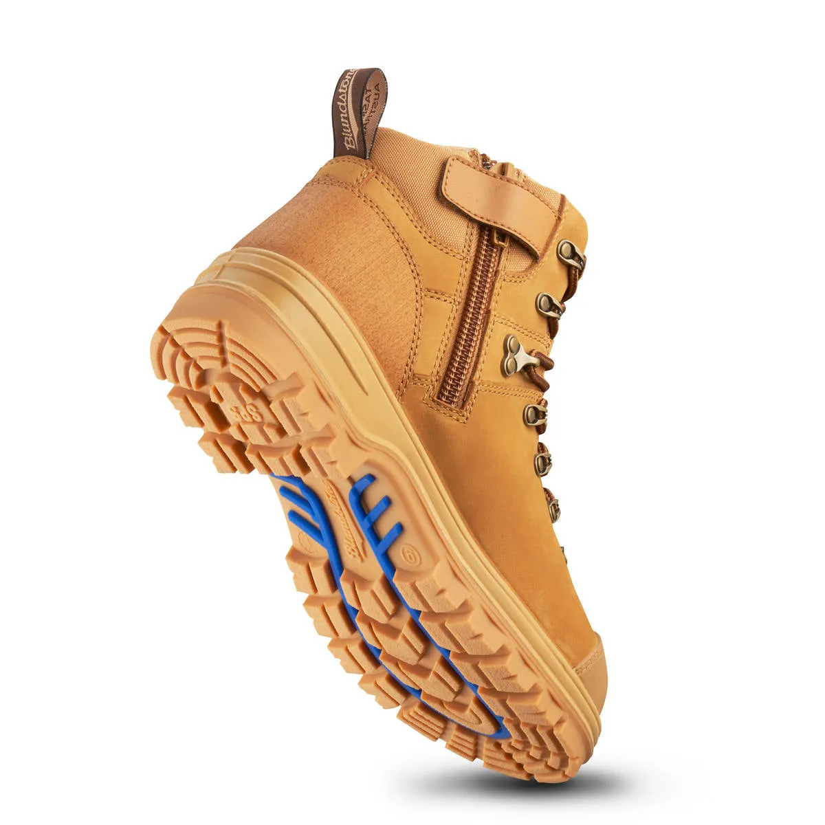 Blundstone Unisex Zip Up Series Safety Boot (Wheat) 243