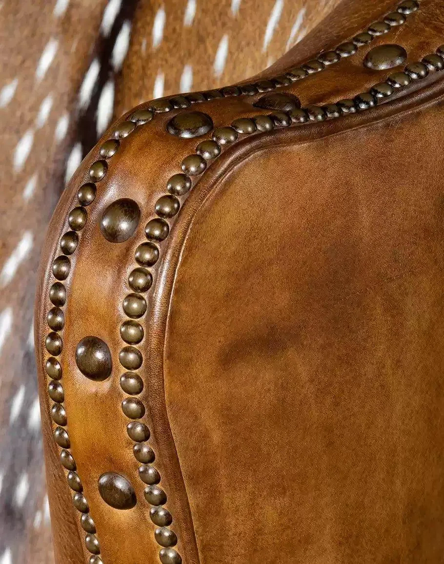 Burnished Leather & Axis Chair