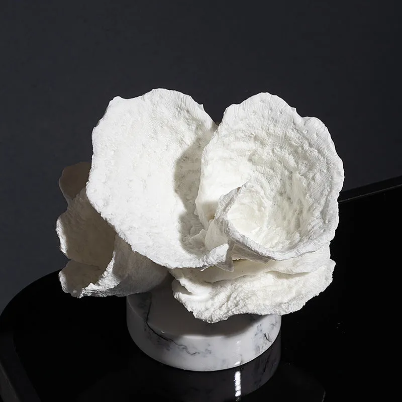 Faux White Coral Ornament