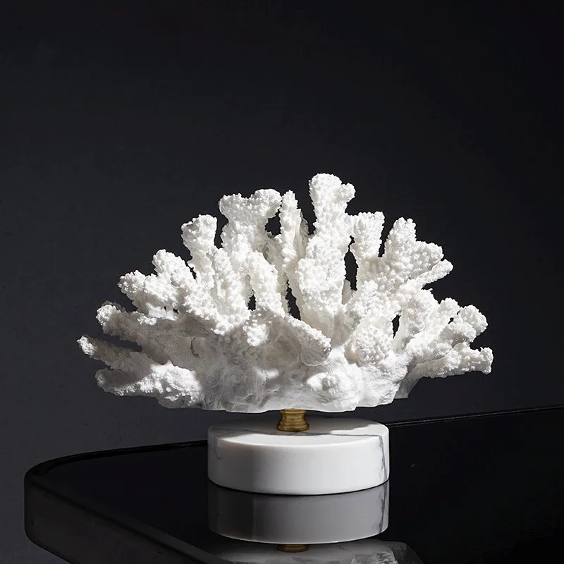 Faux White Coral Ornament