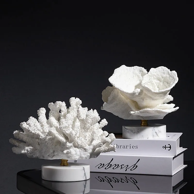 Faux White Coral Ornament