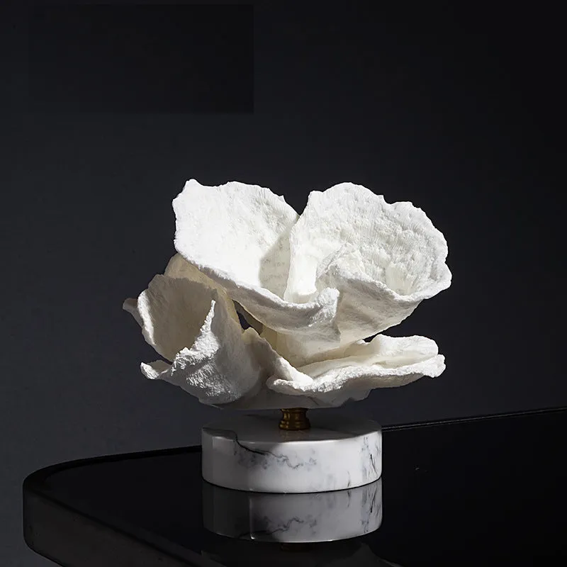 Faux White Coral Ornament