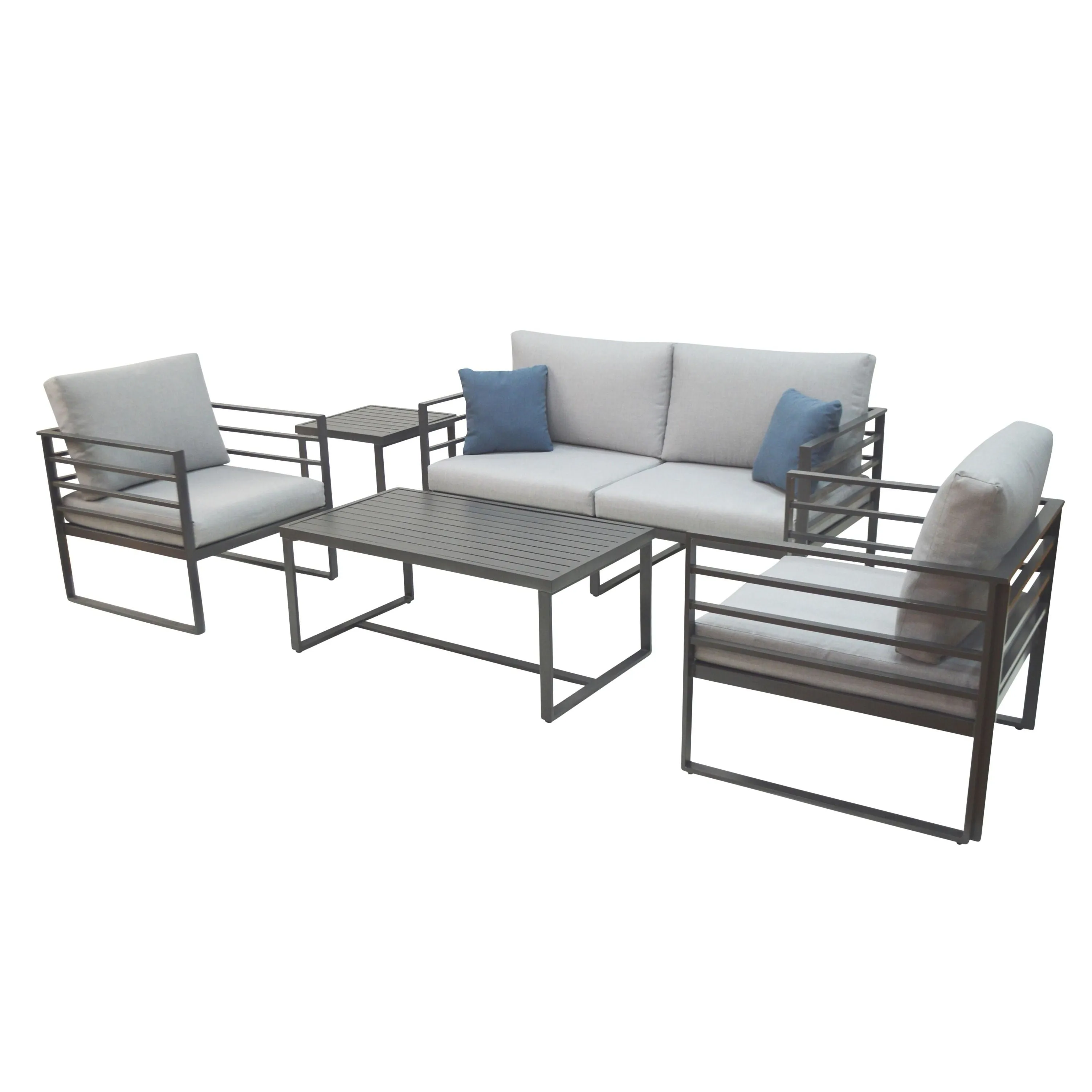 Graphite Grey 4-Piece Outdoor Seating Set