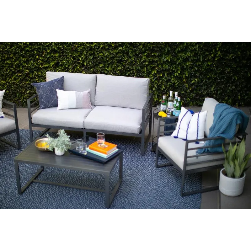 Graphite Grey 4-Piece Outdoor Seating Set