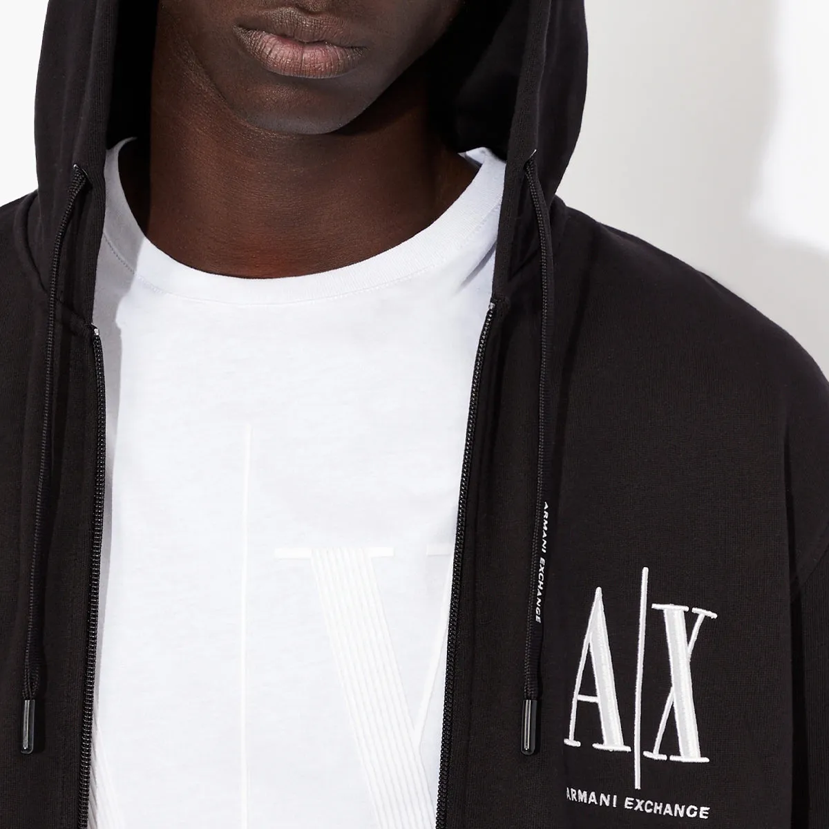 Icon Logo Zip Up Hooded Sweatshirt