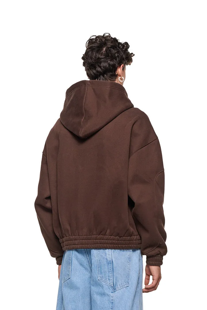 Isolation Zip Hoodie Brown