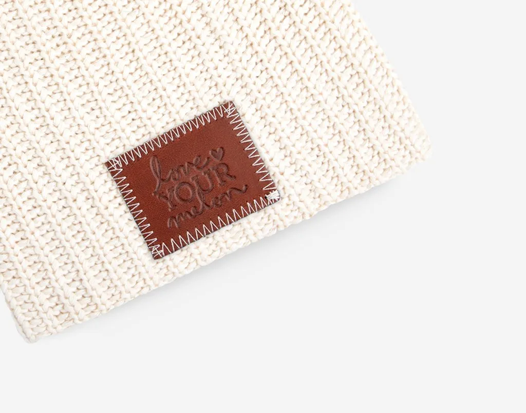 Kids White Speckled Beanie