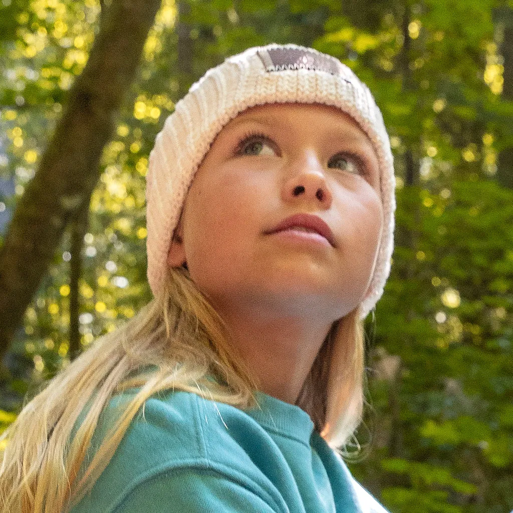 Kids White Speckled Beanie