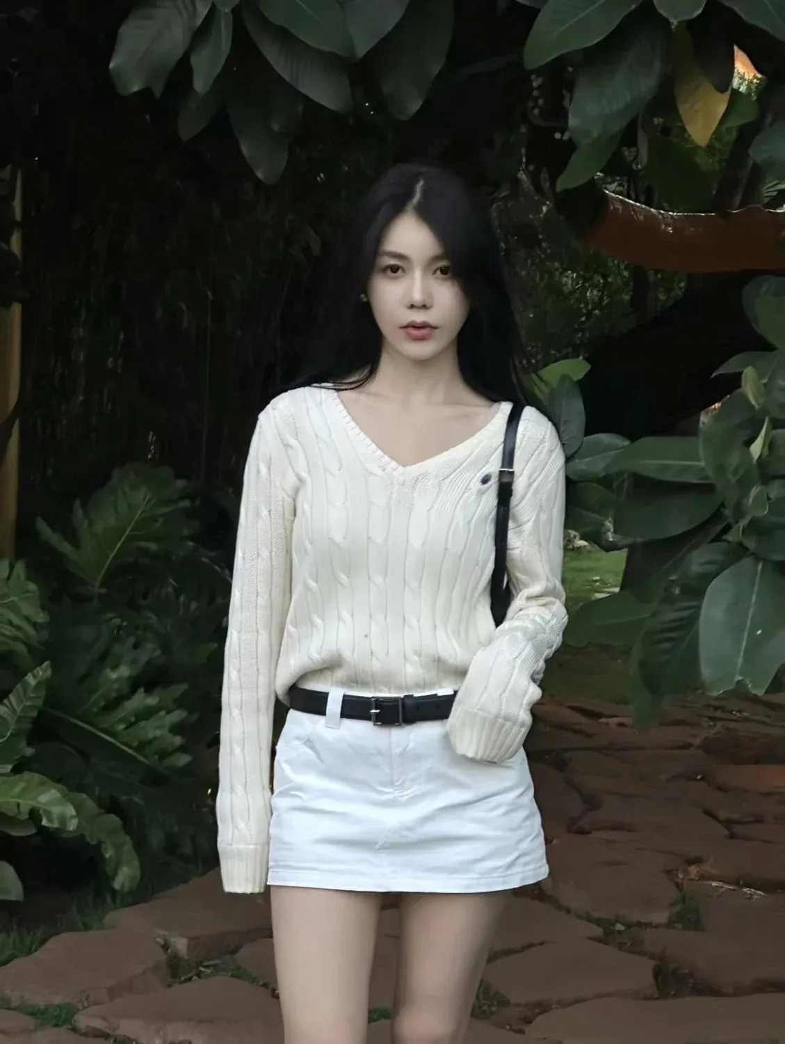 Knitted Top Casual Short Pullovers Lady Sweater V-neck Slim Solid Womens Jumper  Autumn Winter Female Long Sleeve Twist Traf