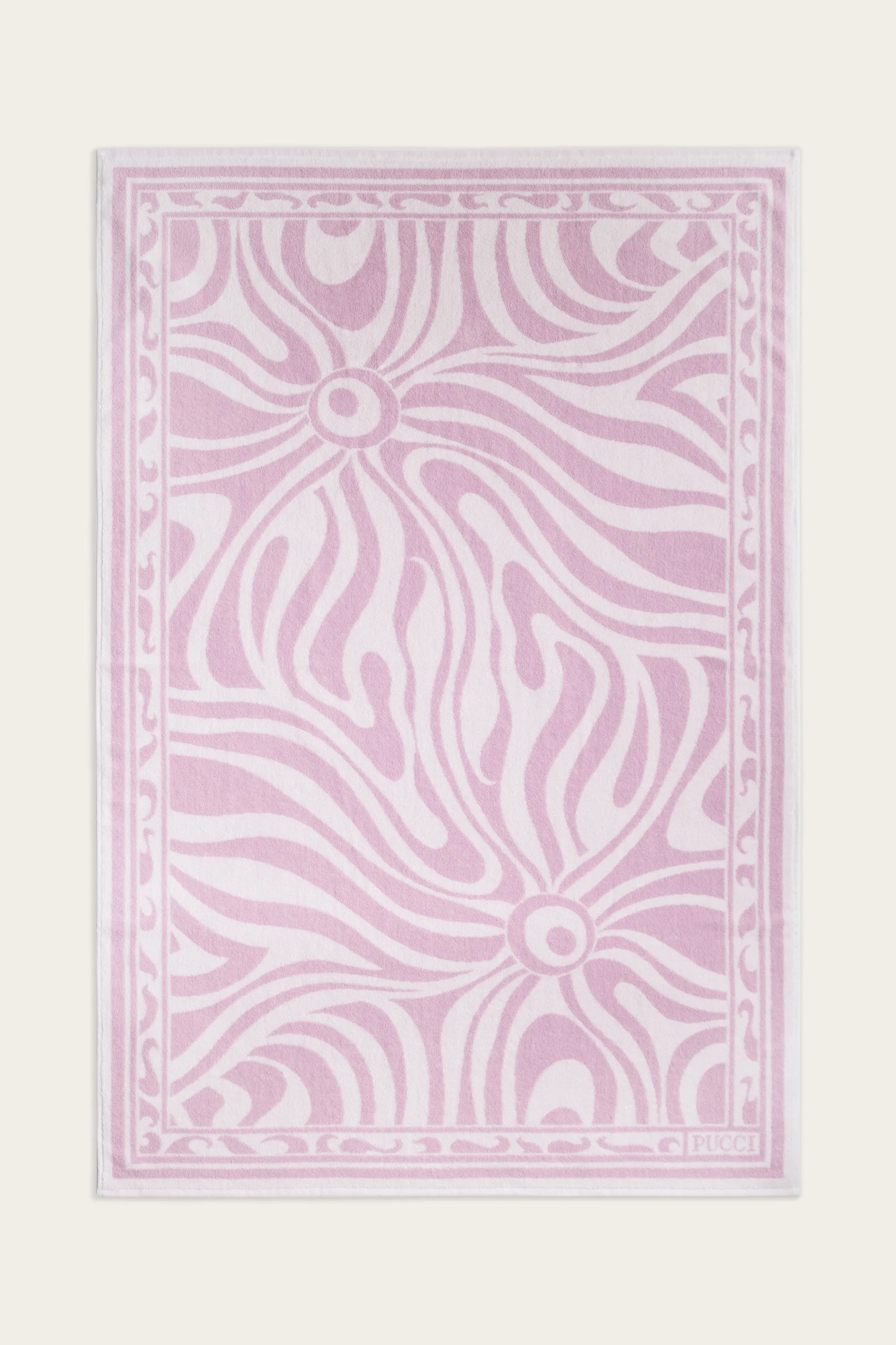 Marmo-Jacquard Cotton Beach Towel