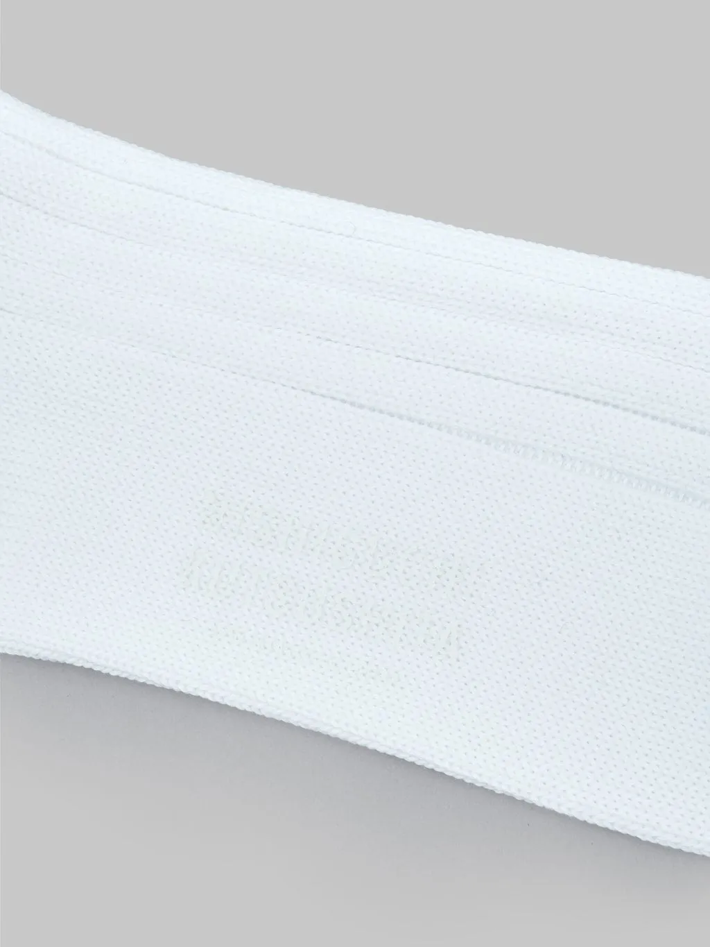 Nishiguchi Kutsushita Egyptian Cotton Ribbed Off White