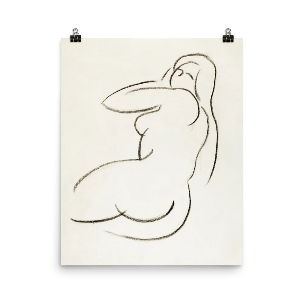 "Female Form in Pencil" Art Print