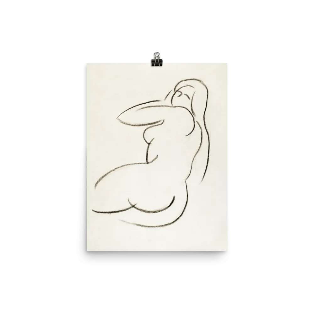 "Female Form in Pencil" Art Print