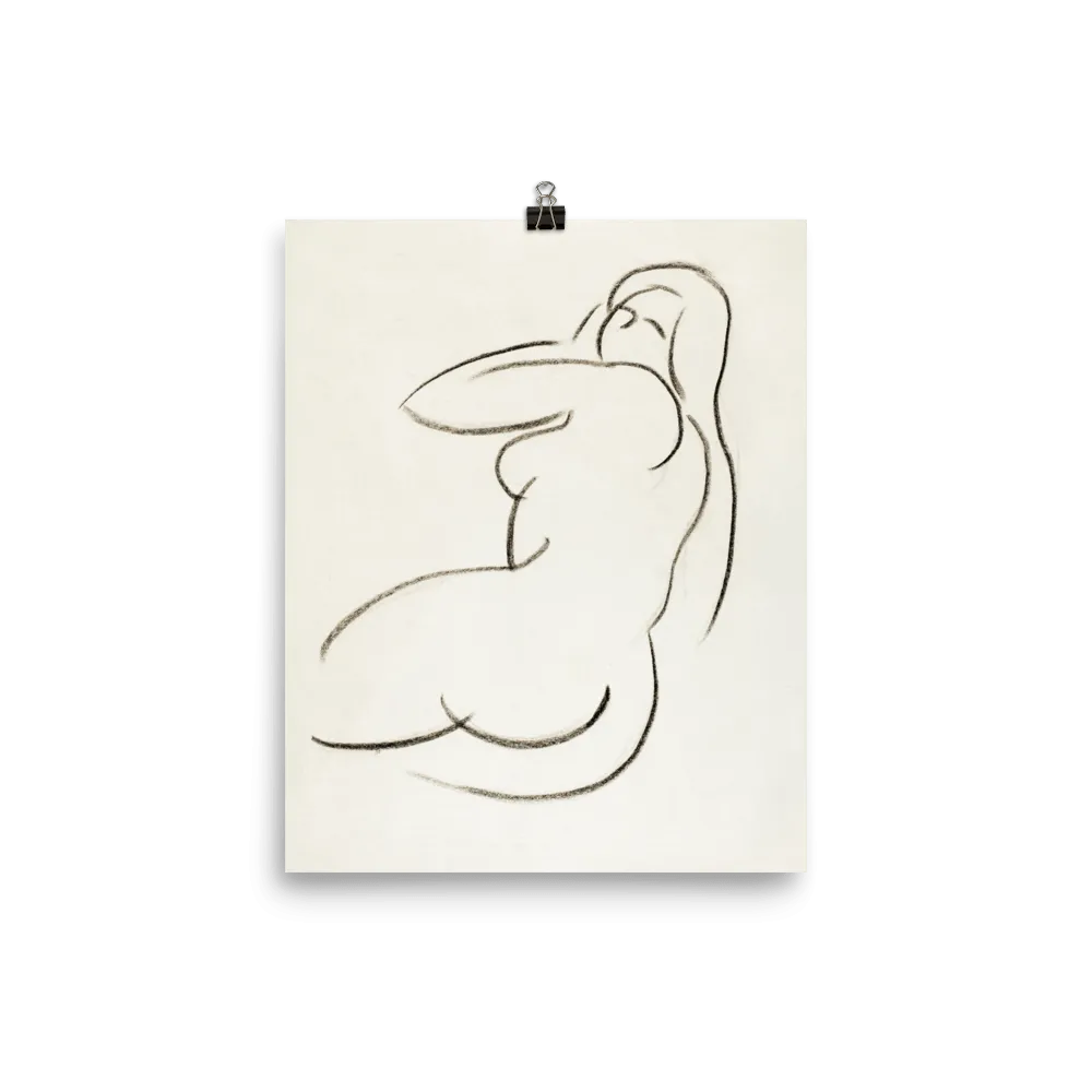 "Female Form in Pencil" Art Print