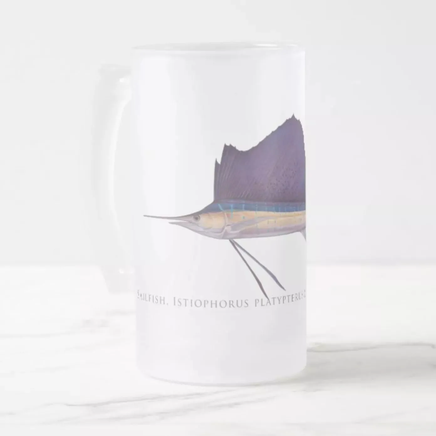 Sailfish - Frosted Glass Stein
