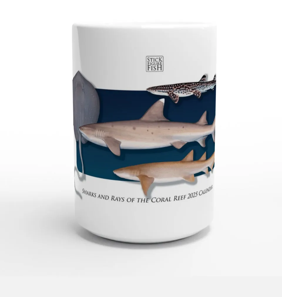 Sharks and Rays of the Coral Reef - Mug