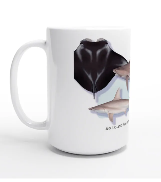 Sharks and Rays of the Coral Reef - Mug