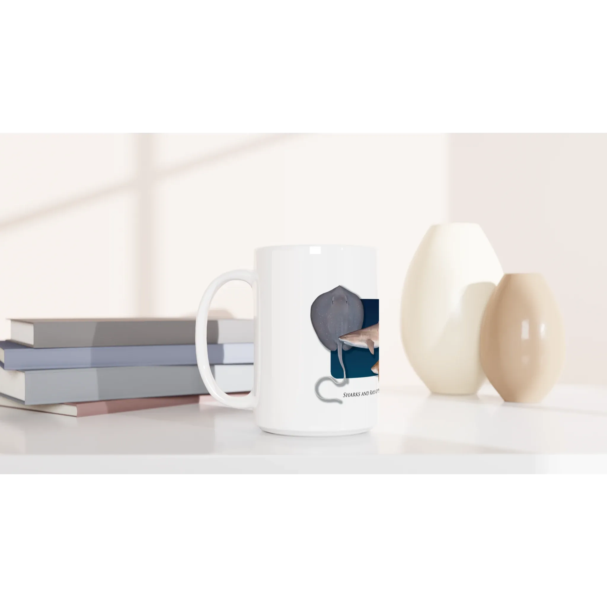 Sharks and Rays of the Coral Reef - Mug