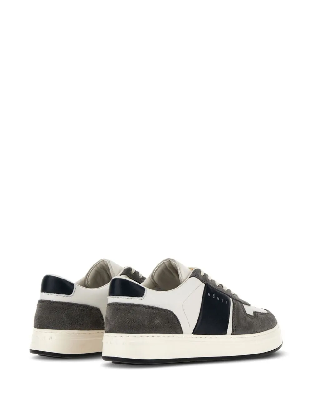 SMOOTH AND SUEDE LEATHER H-TV SNEAKERS.