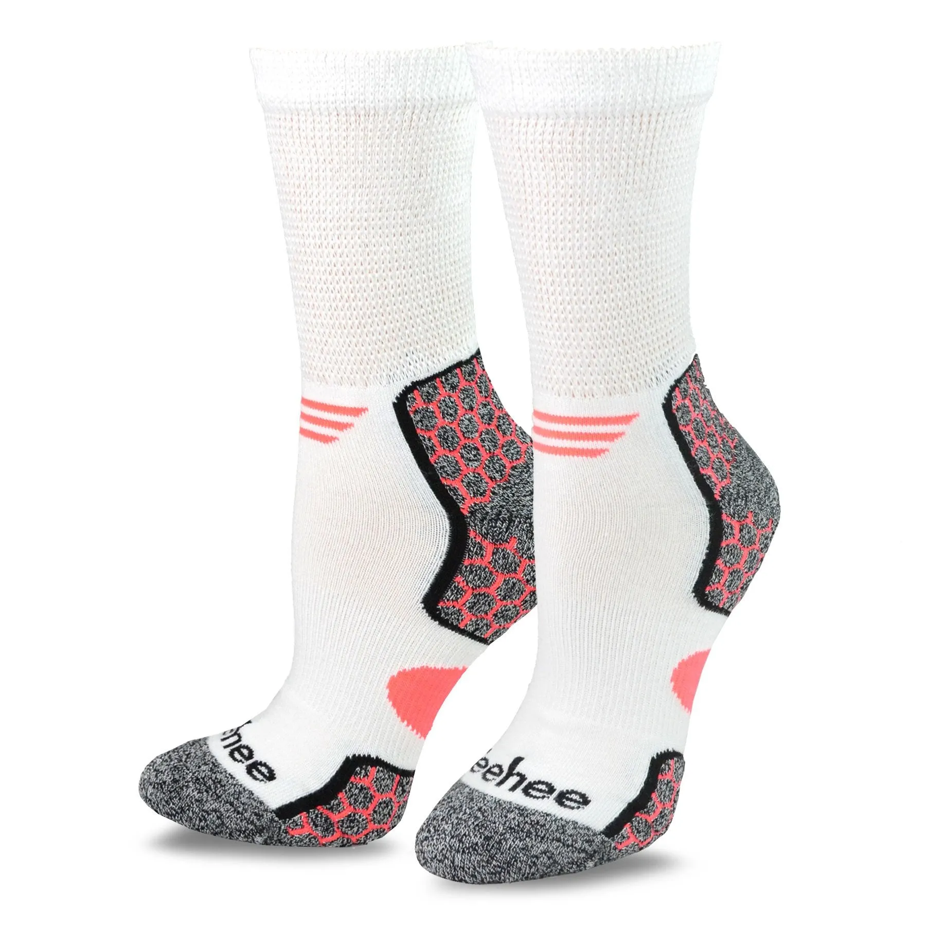 TeeHee Socks Men's Diabetic Bamboo Crew Bright 3-Pack (11987)