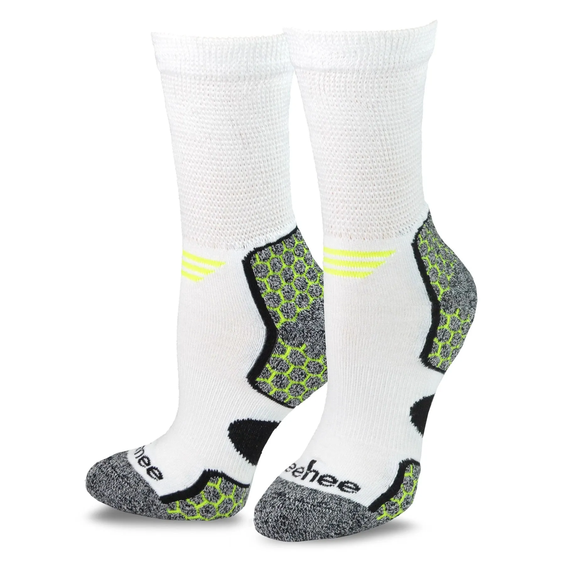 TeeHee Socks Men's Diabetic Bamboo Crew Bright 3-Pack (11987)
