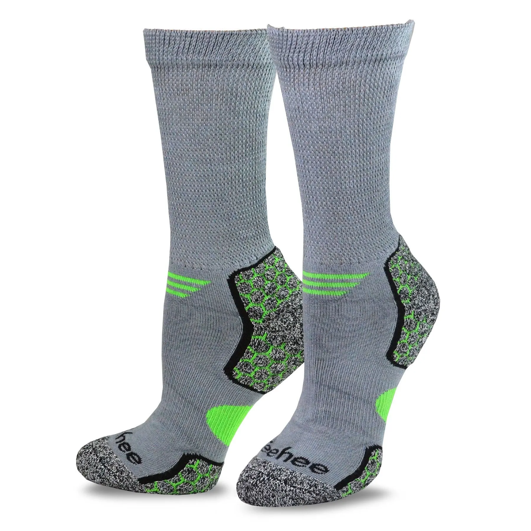 TeeHee Socks Men's Diabetic Bamboo Crew Dark 3-Pack (12026)