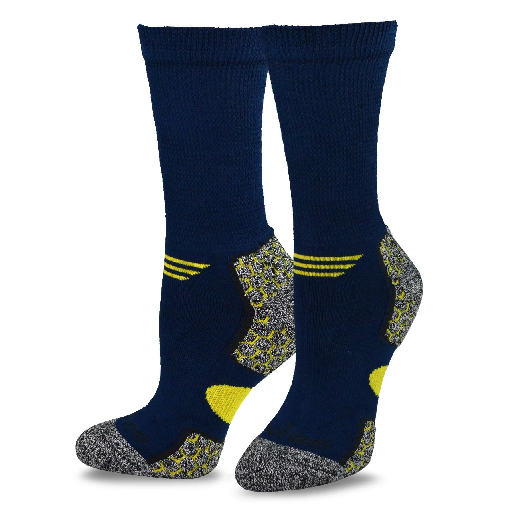 TeeHee Socks Men's Diabetic Bamboo Crew Dark 3-Pack (12026)